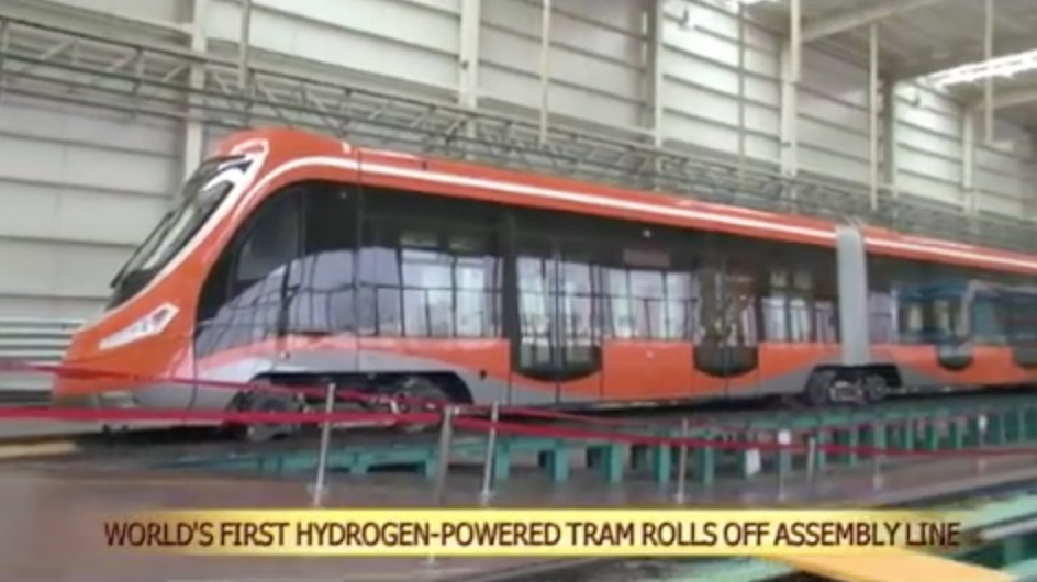 China designs the world’s first hydrogen tram