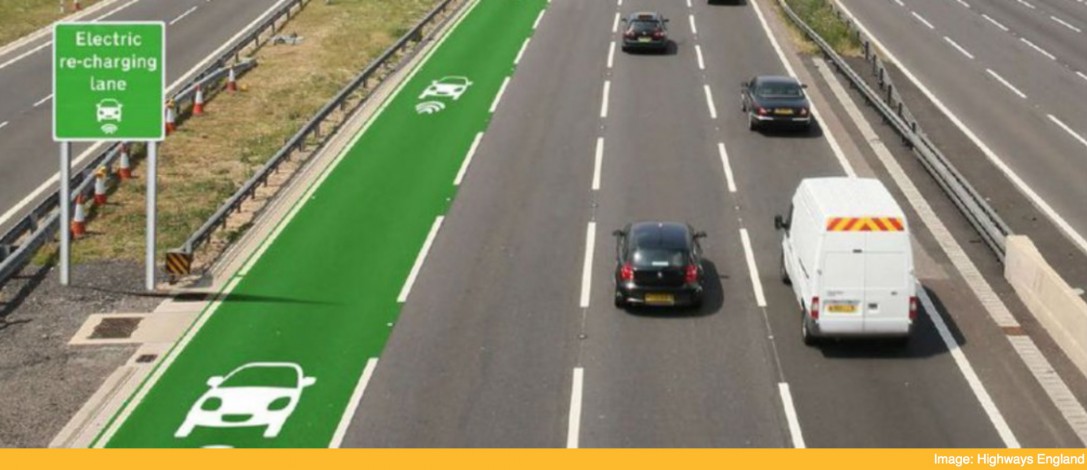 The UK is trialling a new road surface that charges your electric car as you drive